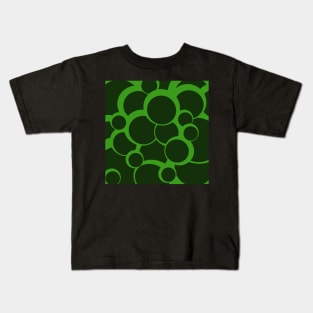 green pop art bubble design Kids T-Shirt